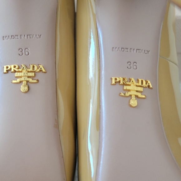 Prada Vernice Basic Patent Leather Pump Size 36 (5.5) high heel party office - Picture 7 of 11